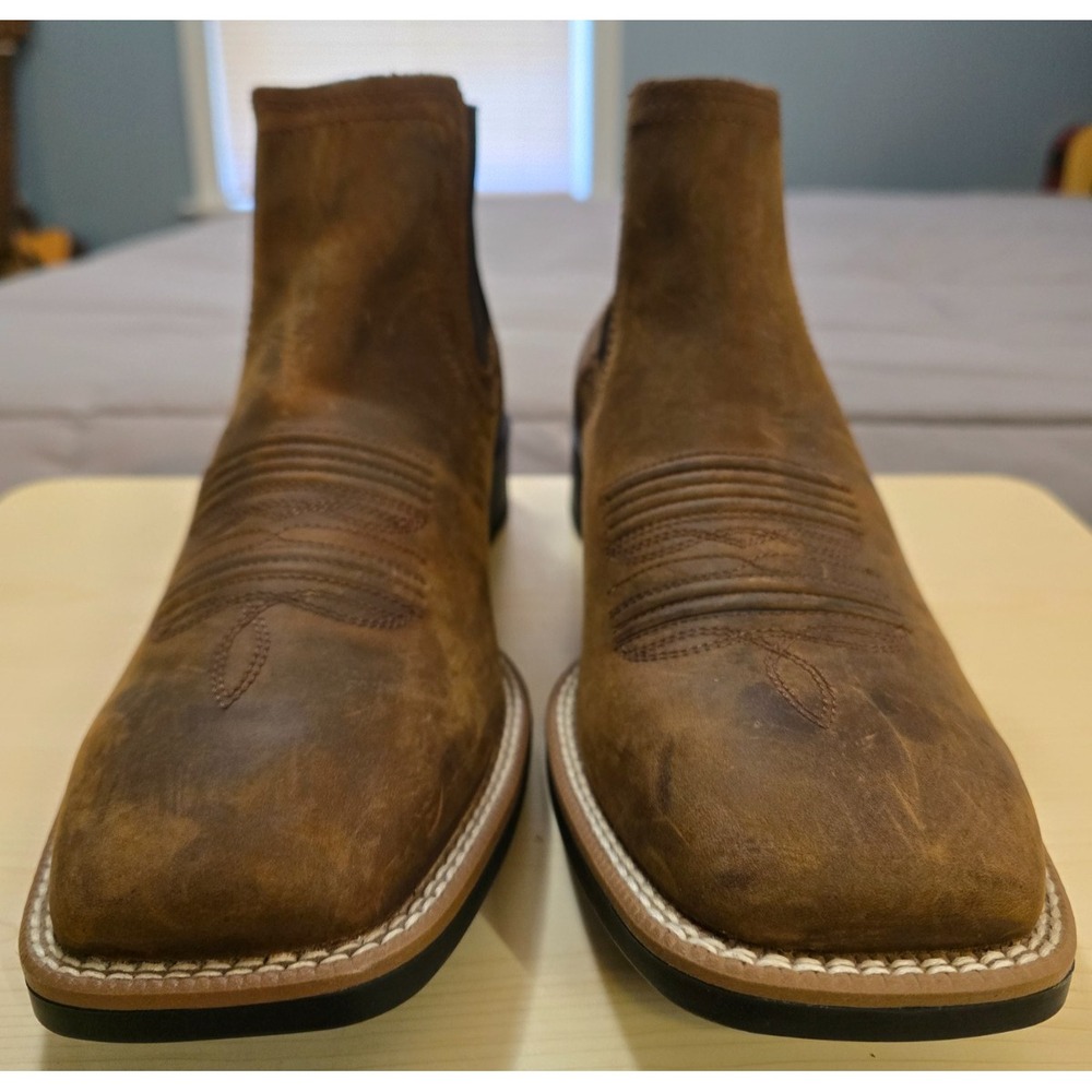 Ariat® (Men's 10 D) Booker™ Chelsea Wide Square Toe Western Boot - $150 - Picture 3 of 12